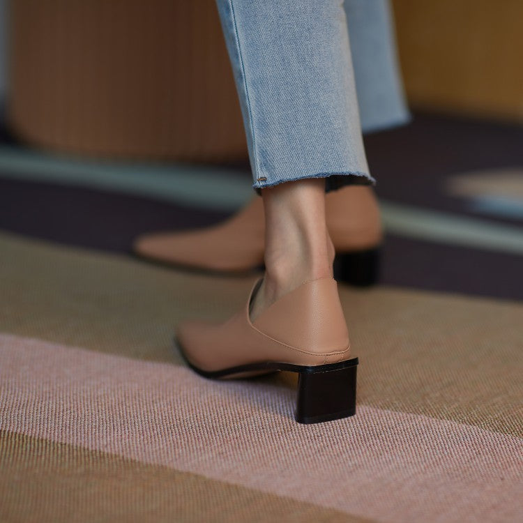 Minimalist Genuine Leather Slip-On Loafers