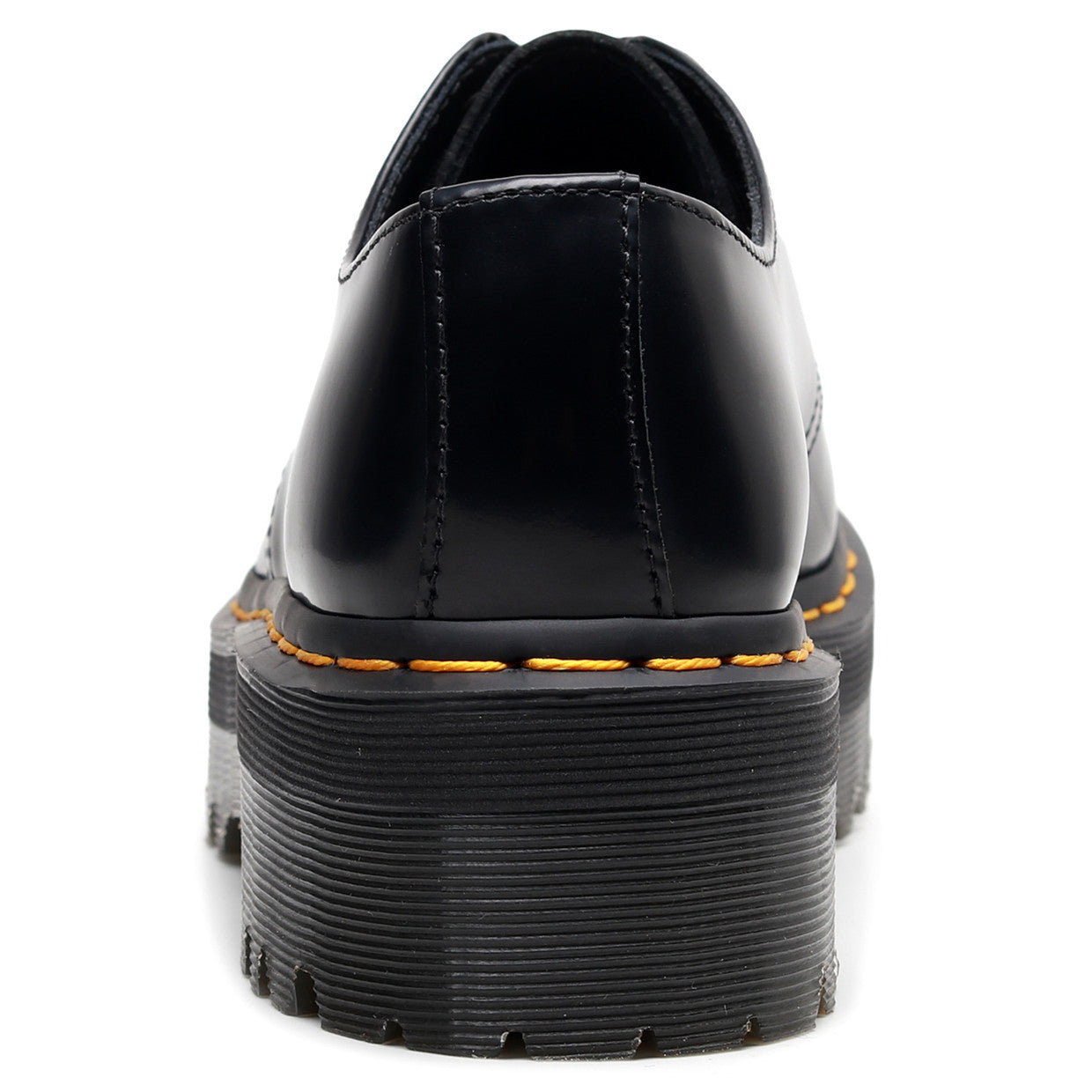 Leather Platform Lace-Up Shoes