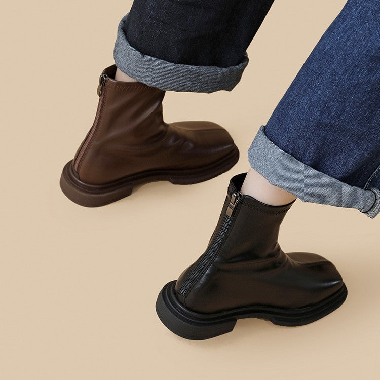 Women's Leather Ankle Boots