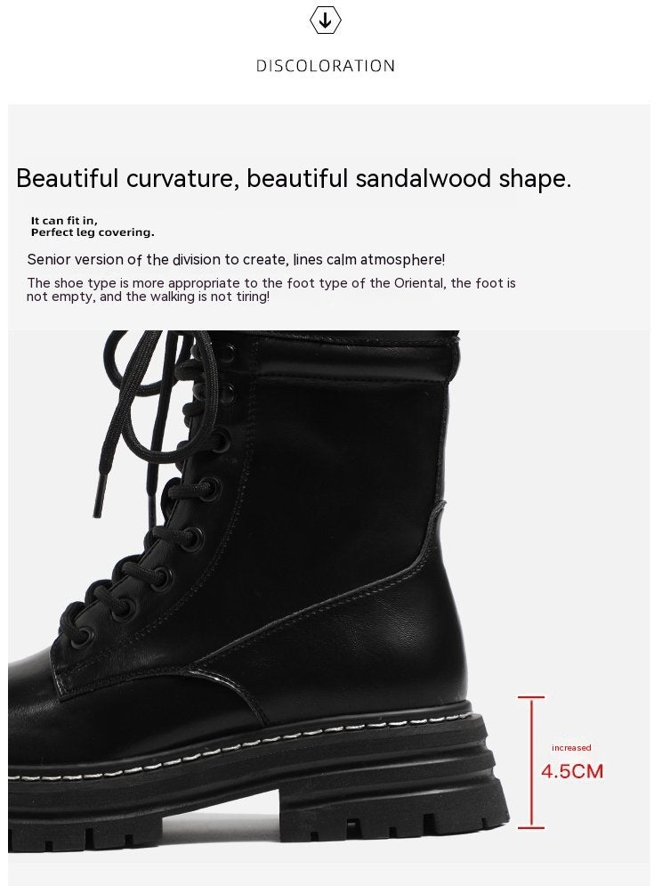 Chunky Combat Boots – Black & Brown