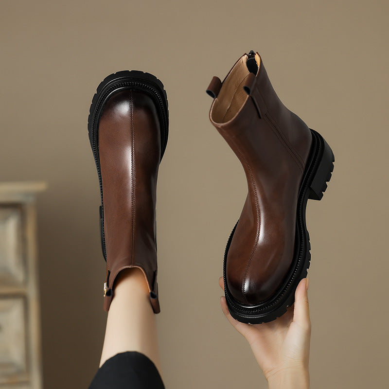 Chunky Chelsea Boots β Black & Brown