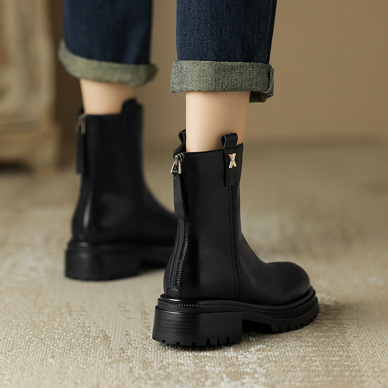 Chunky Chelsea Boots β Black & Brown