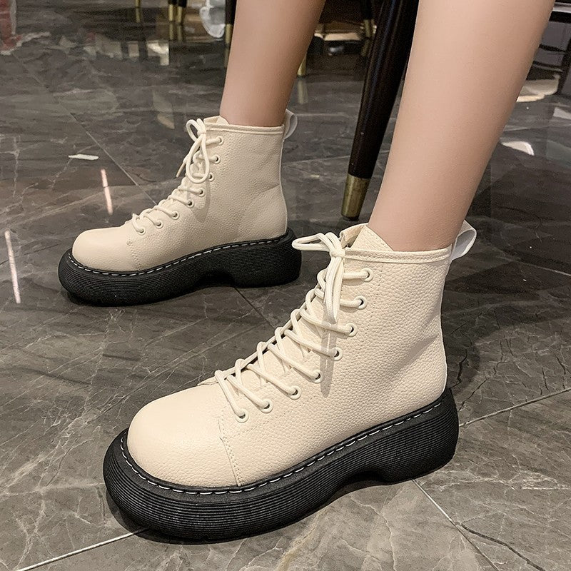 Chunky Lace-Up Platform Boots