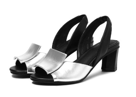Modern Open-Toe Slingback Sandals