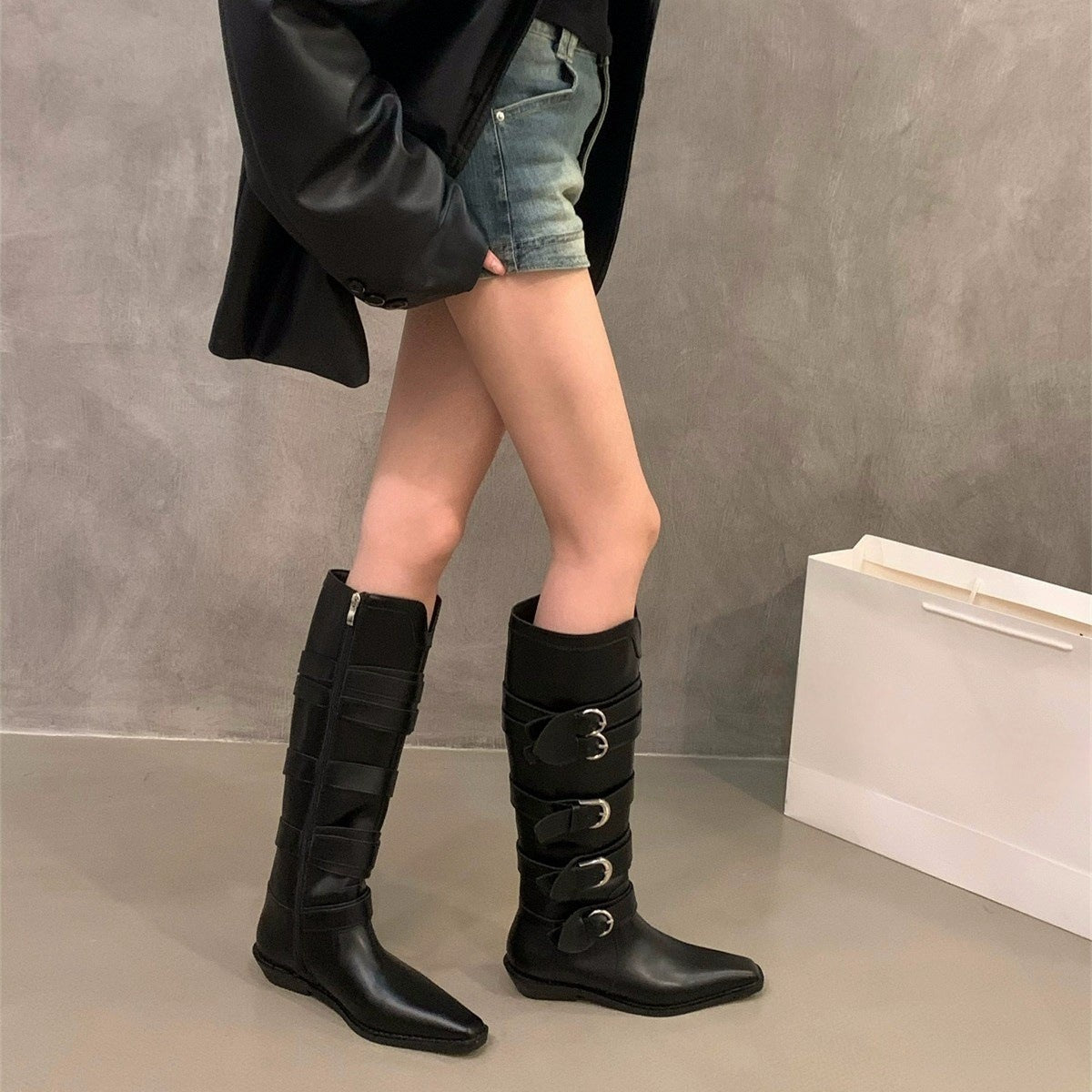 Rebel Rider Buckle Boots