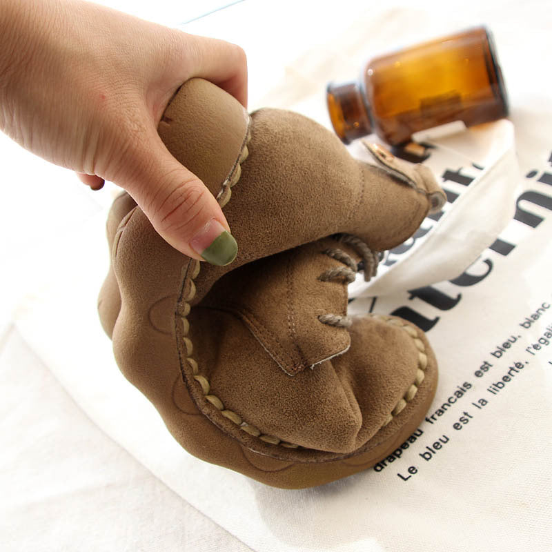 Suede Lace-Up Boots β Black, Brown, Khaki & Beige