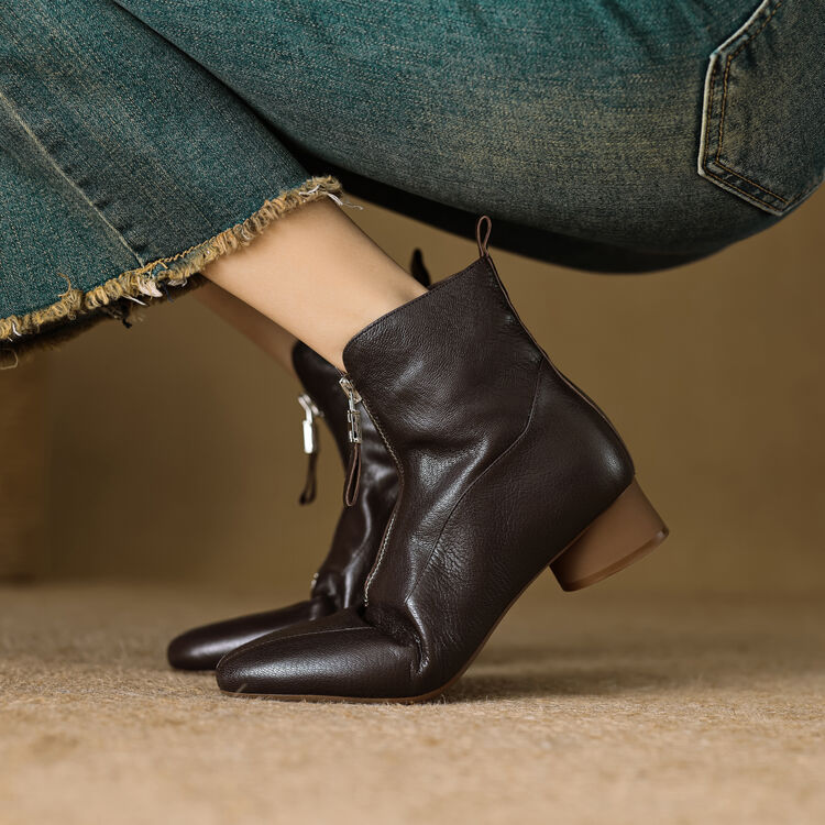 Women's Wool-Lined Sheepskin Ankle Boots