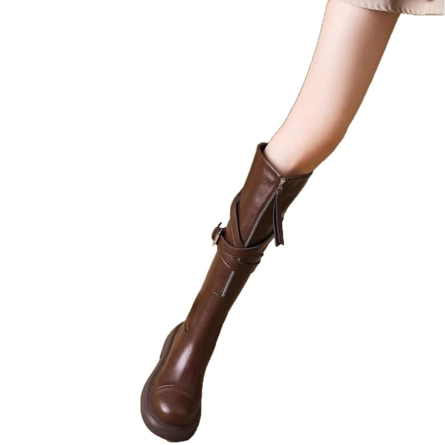 Women's Knee-High Zipper Boots