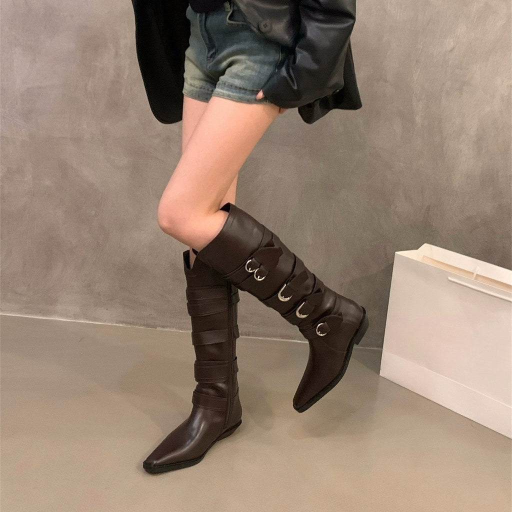 Rebel Rider Buckle Boots