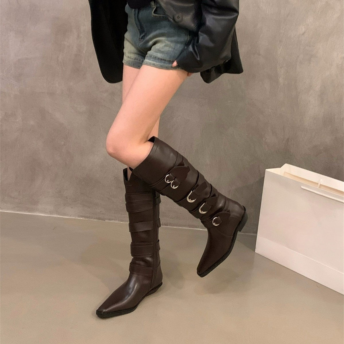 Rebel Rider Buckle Boots