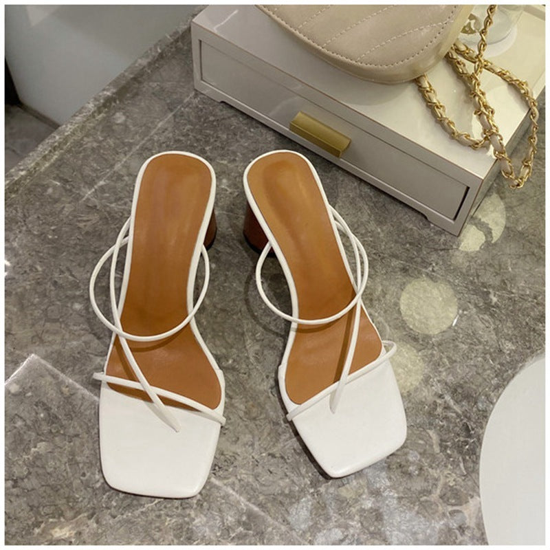 Minimalist Strappy High Heeled Sandals