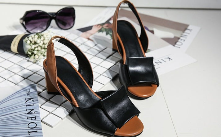 Modern Open-Toe Slingback Sandals
