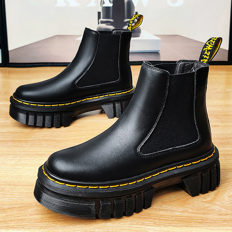 Platform Chelsea Boots – Black