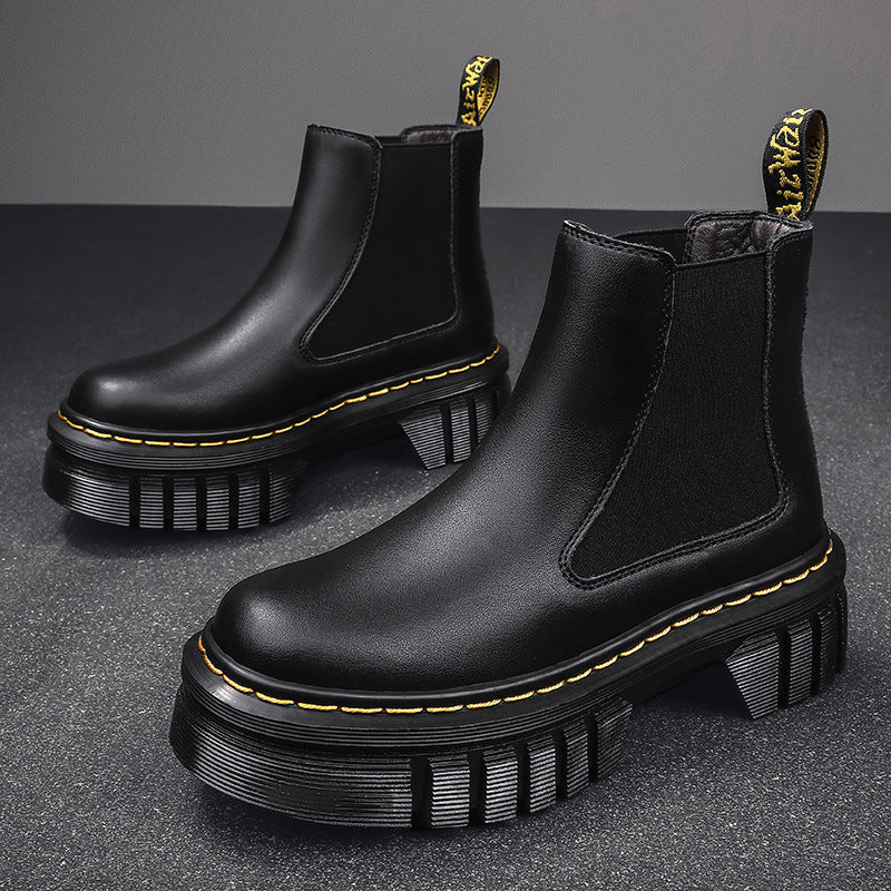 Platform Chelsea Boots – Black
