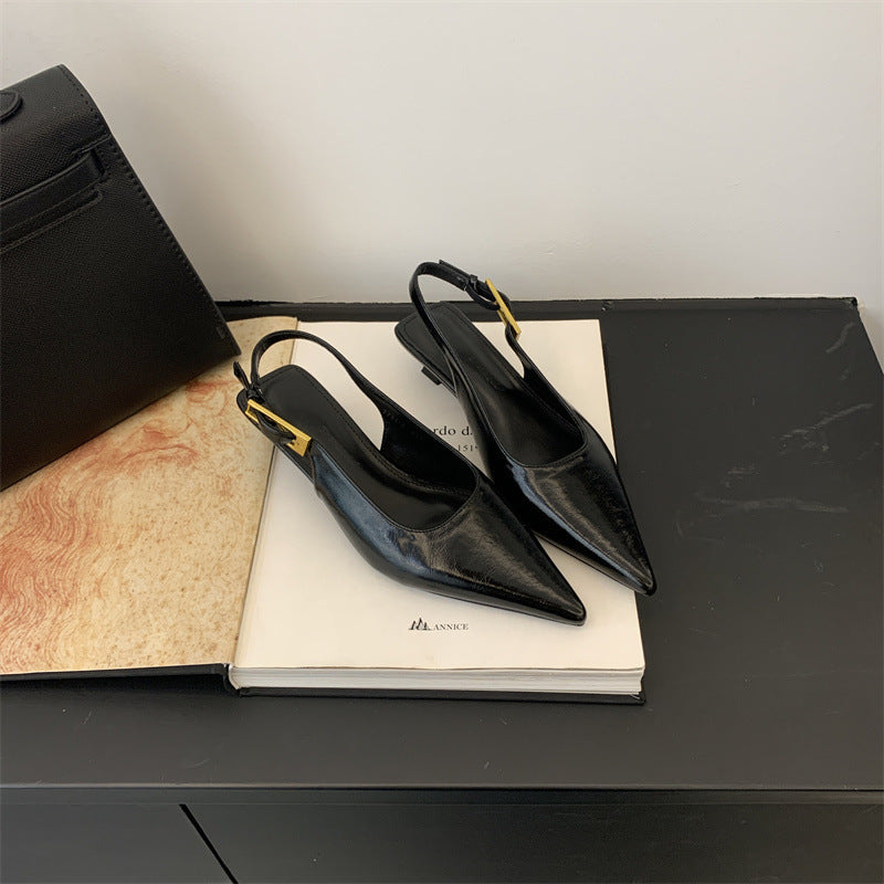 Elegant Slingback Pointed-Toe Heels