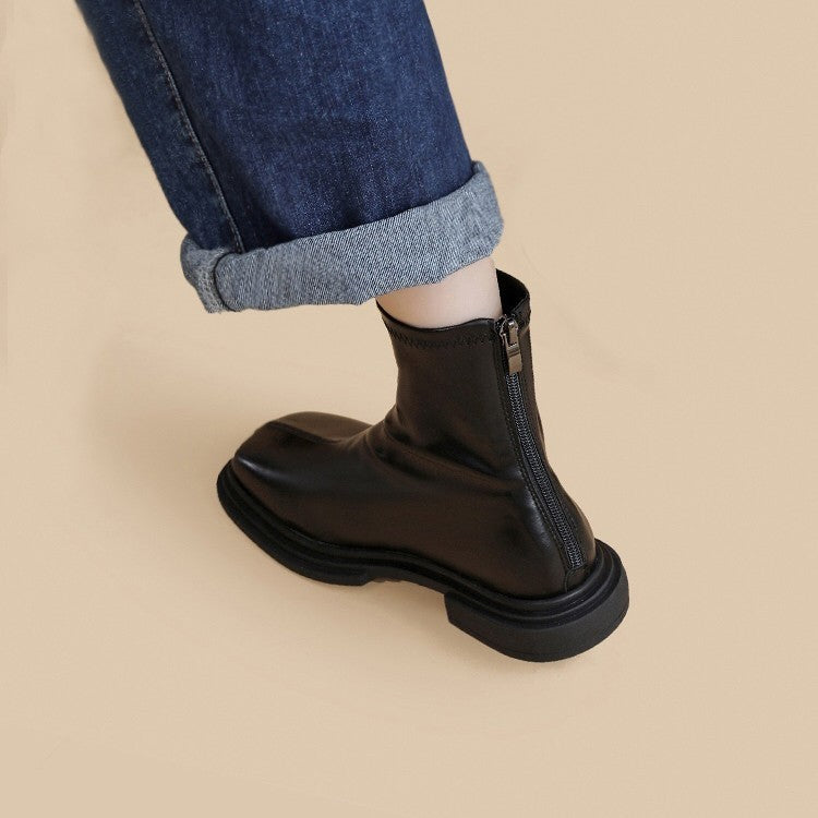 Women's Leather Ankle Boots
