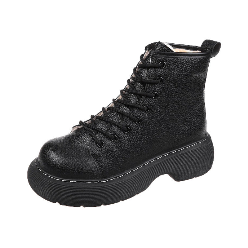 Chunky Lace-Up Platform Boots