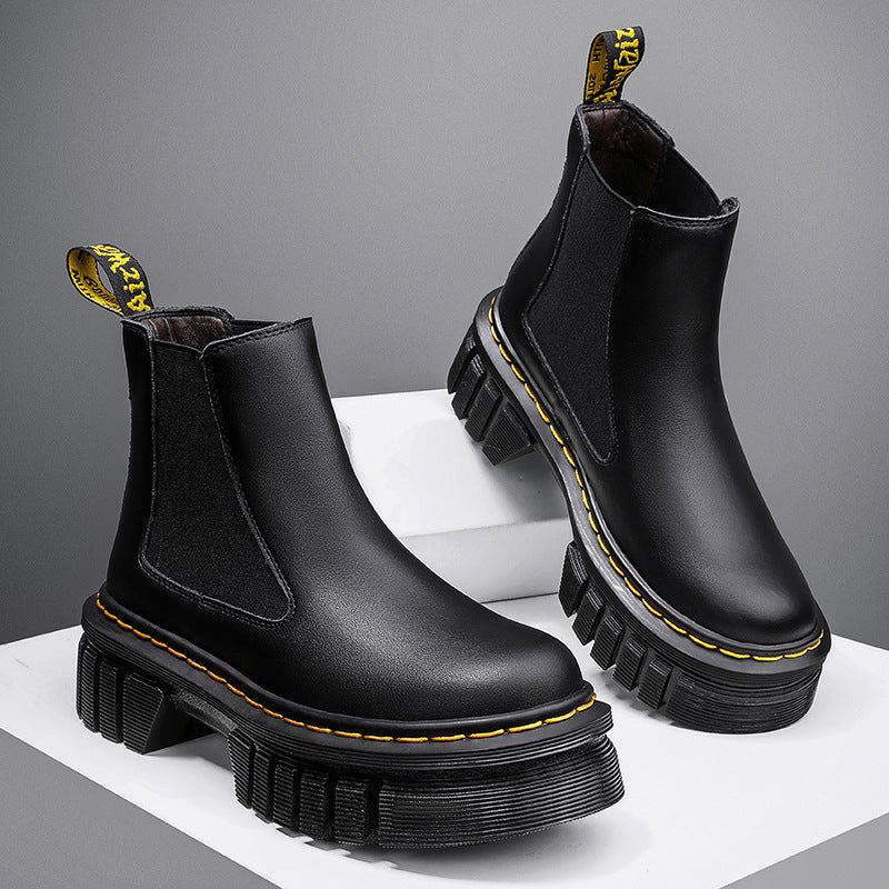 Platform Chelsea Boots – Black