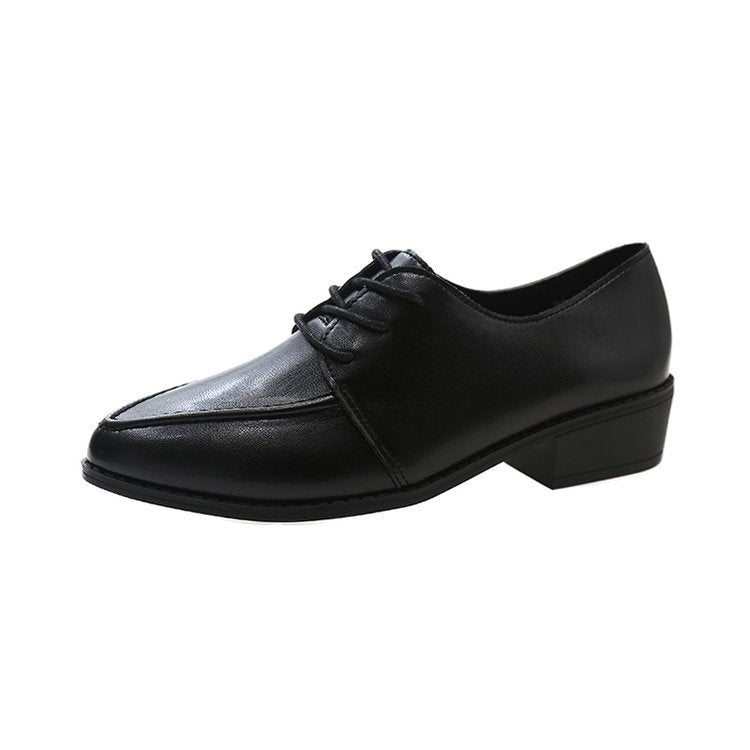 Pointed Lace-Up Oxford Shoes – Black Editions