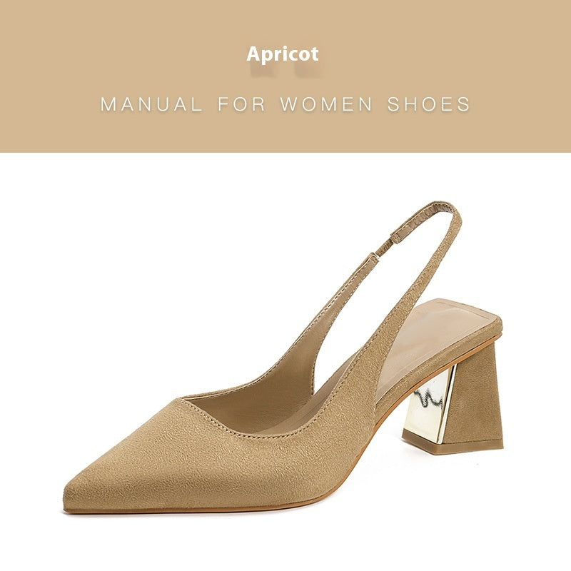 Slingback Block Heel Pumps