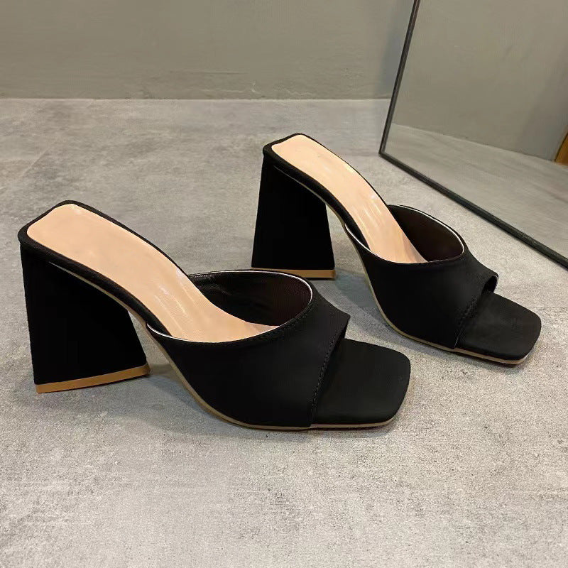 Chic Block Heel Mules