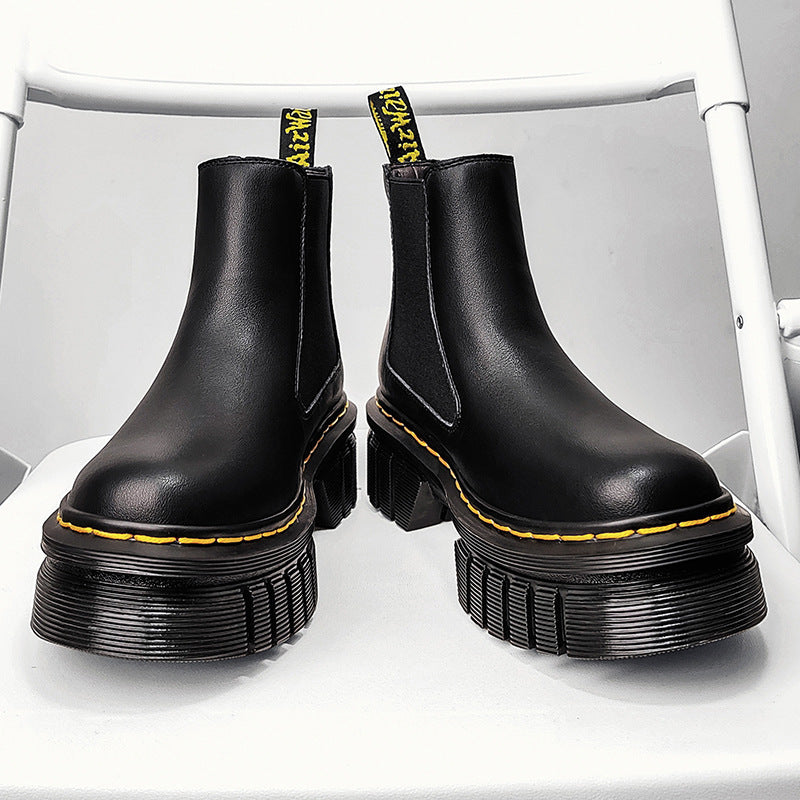 Platform Chelsea Boots – Black