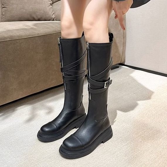 Women's Knee-High Zipper Boots