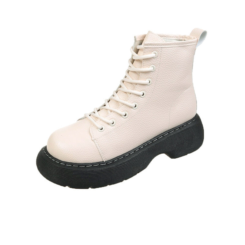 Chunky Lace-Up Platform Boots